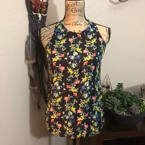 Old Navy Floral No Sleeve Blouse